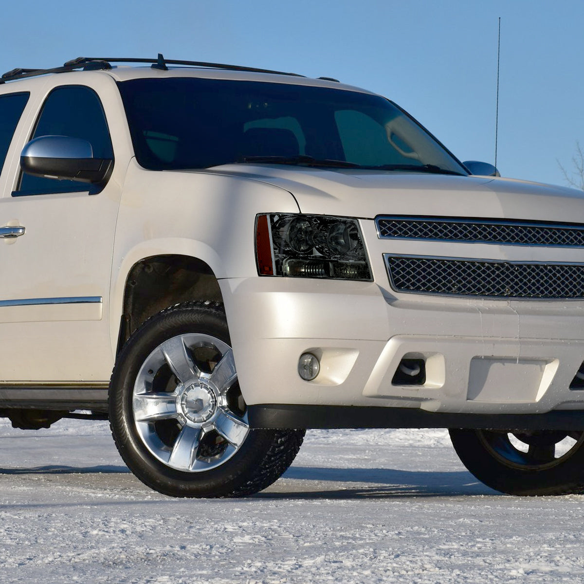 Spec-D 07-14 Avalanche/Tahoe/Suburban OE Style Smoked Headlights