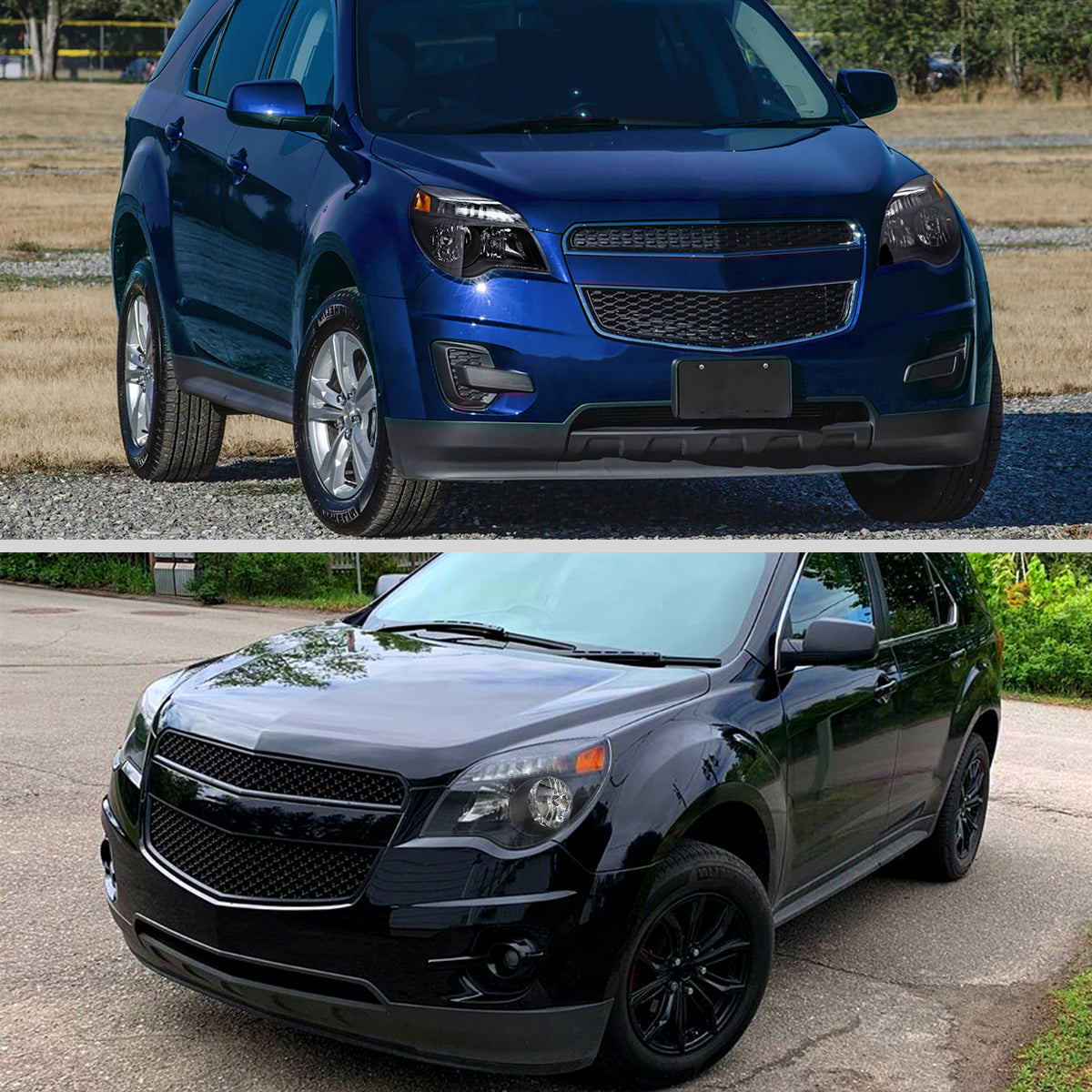Spec-D 10-15 Chevy Equinox Headlights OEM Style Matte Black