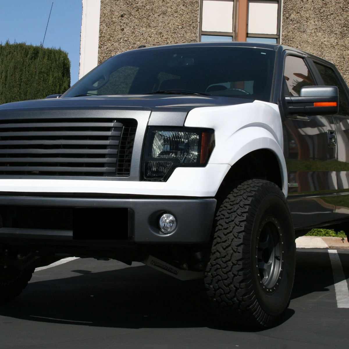 Spec-D 09-14 Ford F-150 Headlights OEM Style Black/Smoked Lens