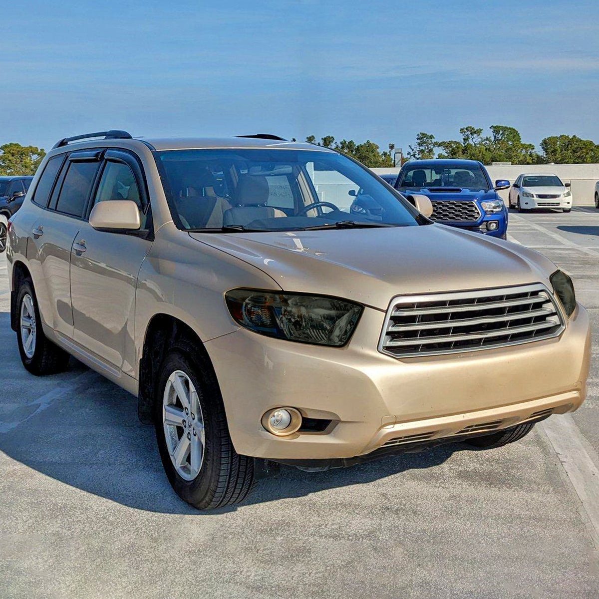Spec-D 08-10 Highlander Headlights OEM Halogen Chrome/Smoked