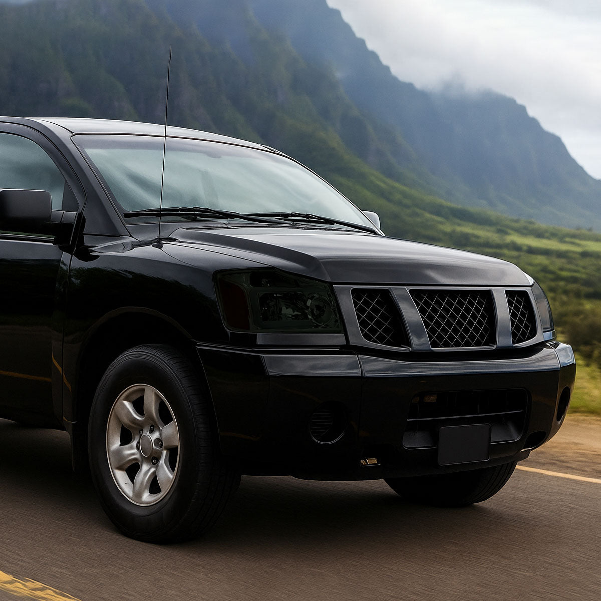 Spec-D 04-15 Nissan Titan Headlights Projector Smoked G3