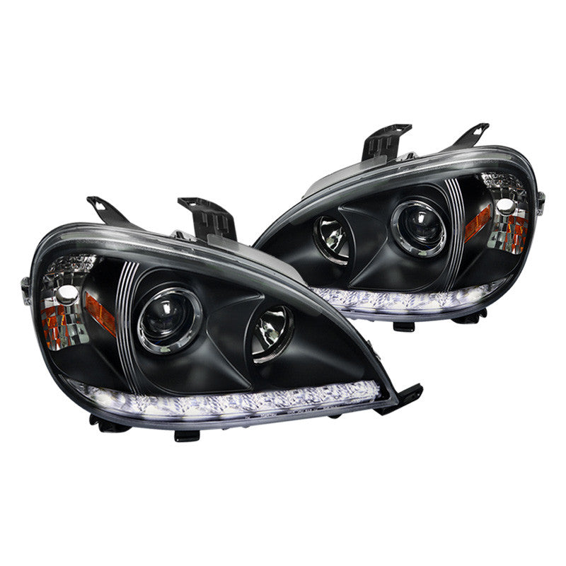 Spec-D 98-01 Mercedes ML320 ML430 Headlights Dual Halo Projector Black/Clear