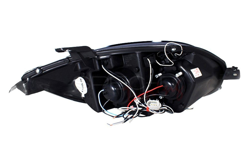 Spec-D 06-11 Mitsubishi Eclipse Headlights Dual Halo Projector Black