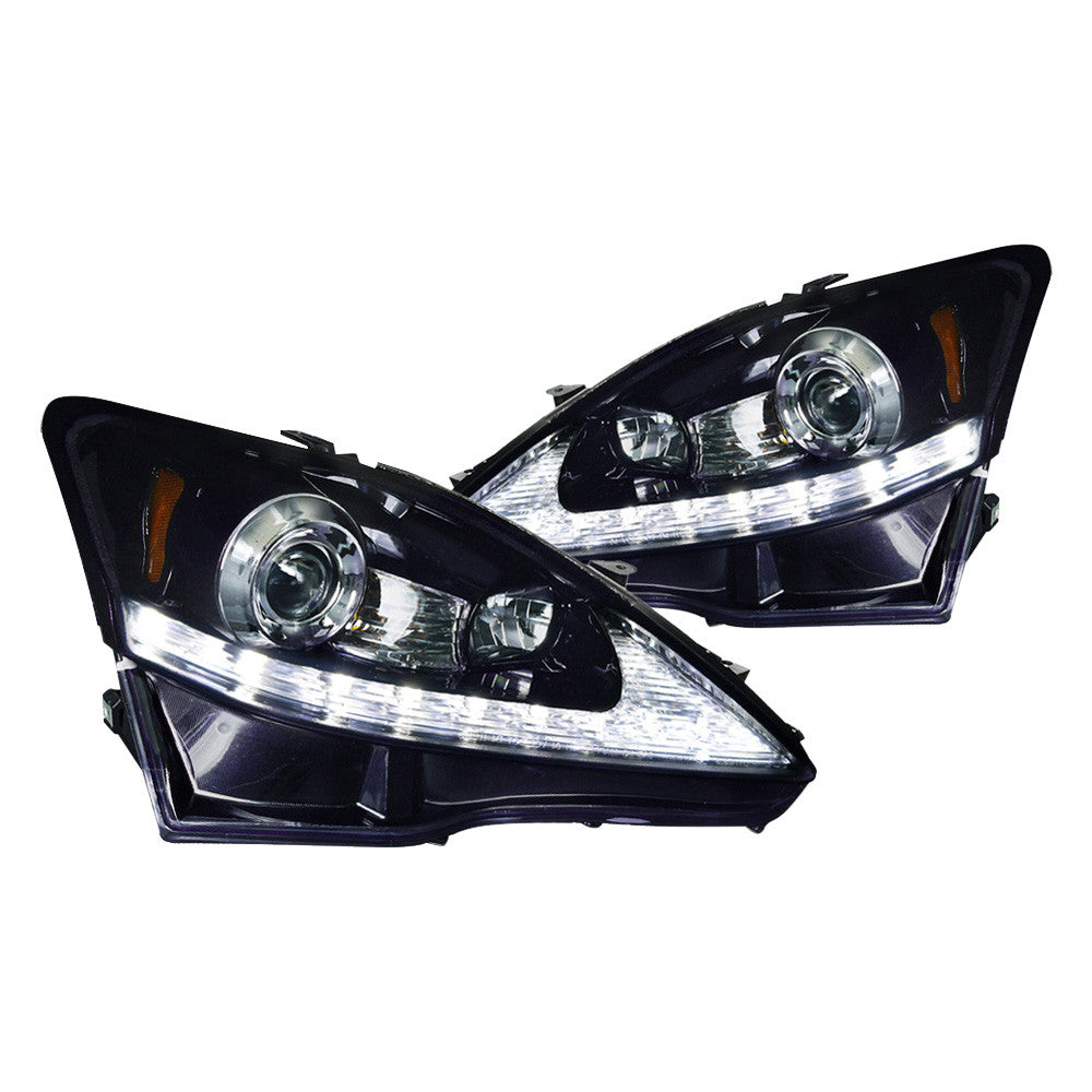 Spec-D 06-10 Lexus IS250 IS350 Projector Headlights Smoked