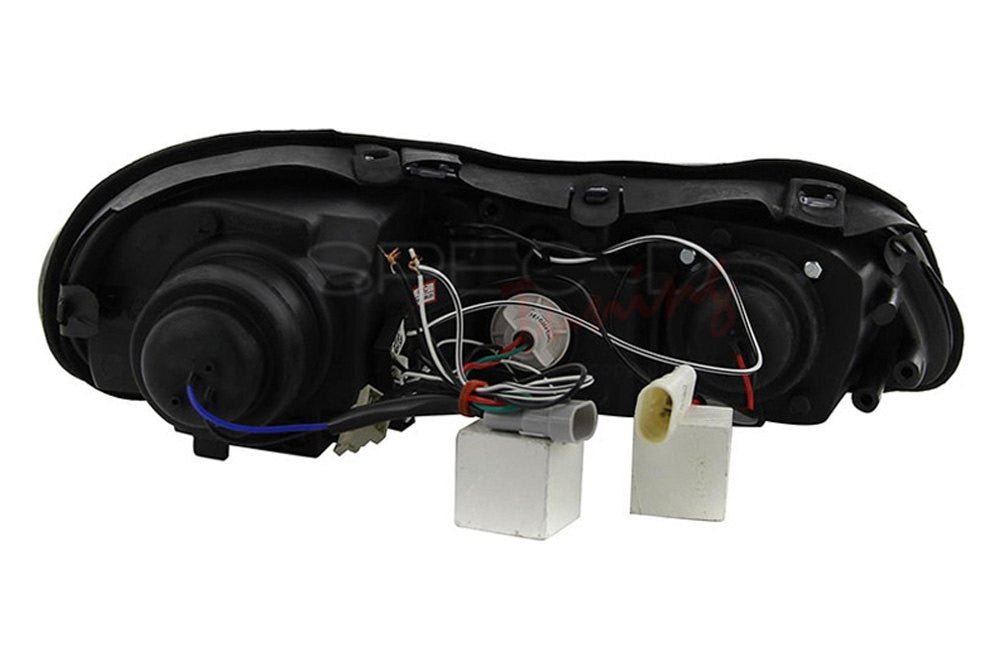 Spec-D 97-05 Chevy Malibu Halo Projector Headlights Black