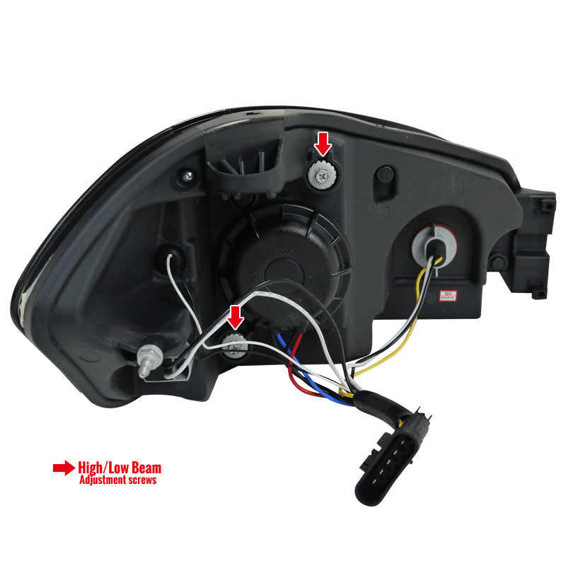 Spec-D 06-16 Impala/Monte Carlo Headlights LED Bar Black/Clear