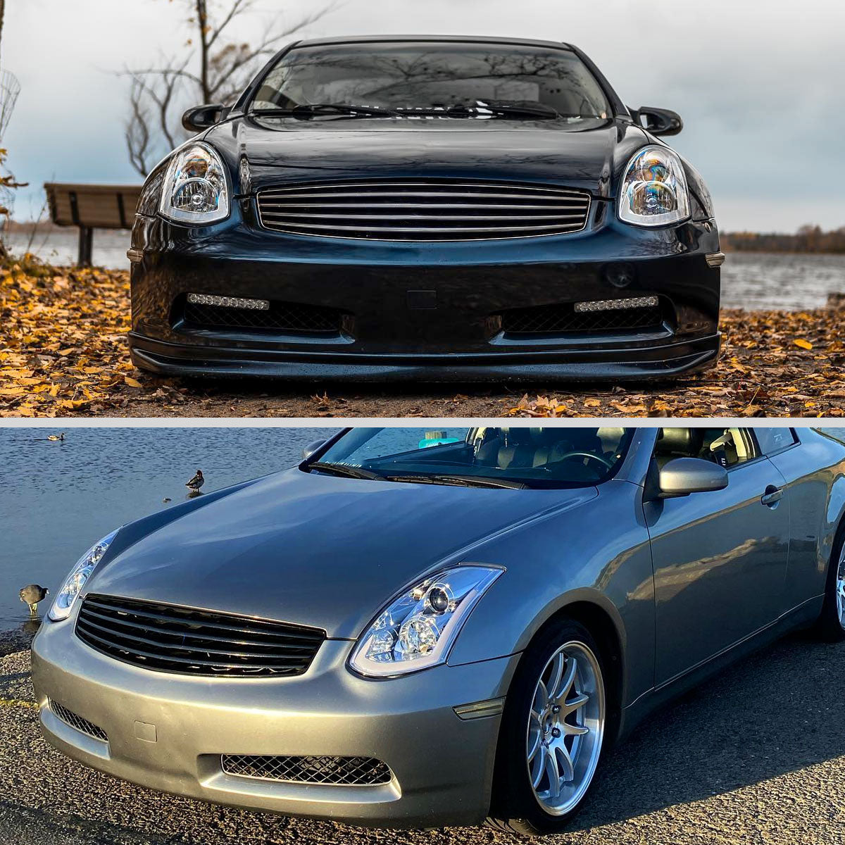 Spec-D 03-07 Infiniti G35 Coupe Headlights LED Bar Sequential Chrome
