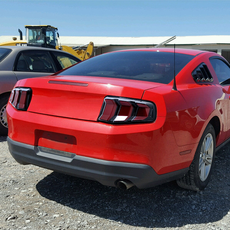 Spec-D 10-14 Ford Mustang Tail Lights LED Jet Black/Clear