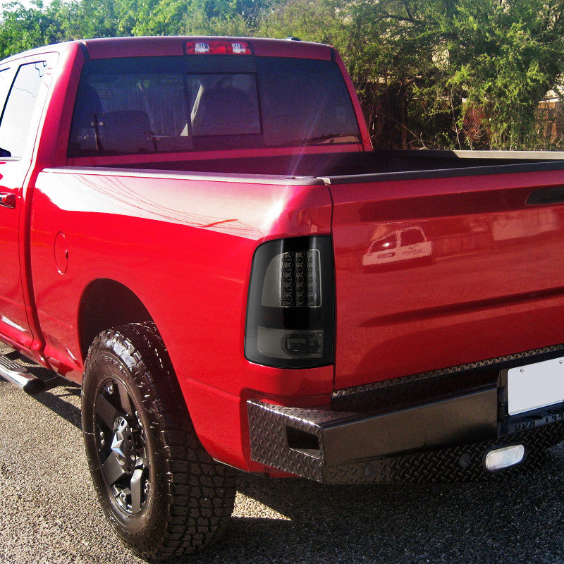 Spec-D 09-18 Dodge Ram LED Tail Lights Black/Smoked Lens