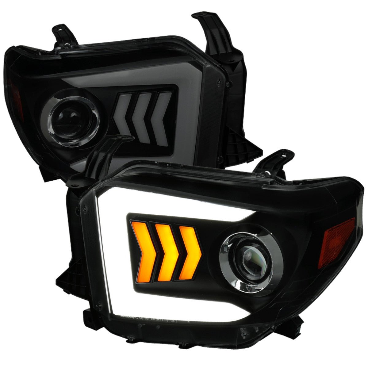 Spec-D 14-21 Tundra Sequential LED Arrow Headlight Smoked