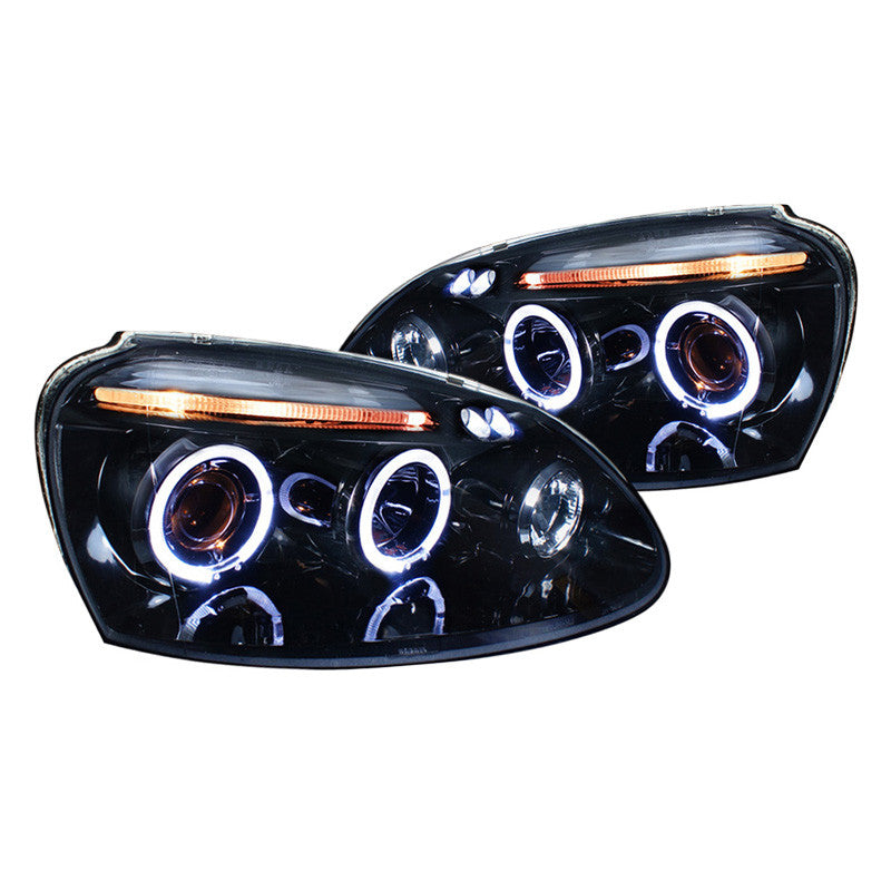Spec-D 06-10 VW Jetta Rabbit Halo Projector Headlights Smoked