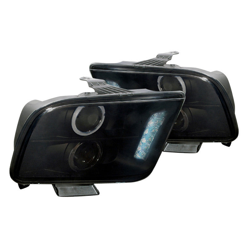 Spec-D 05-09 Ford Mustang Headlights Halo Projector Smoked