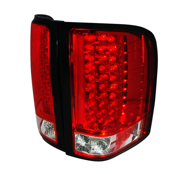 Spec-D 07-11 Chevy Silverado LED Tail Lights Red