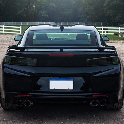 Spec-D 16-18 Chevrolet Camaro LED Chrome Tail Lights Smoked Lens