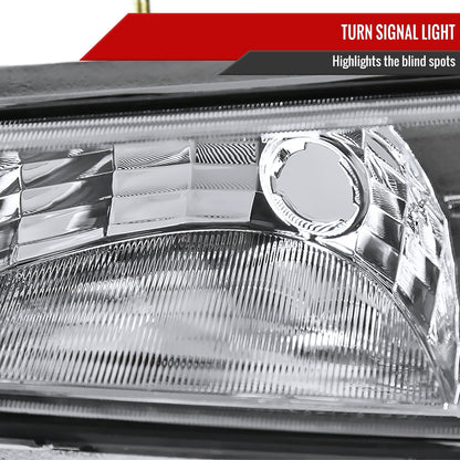 Spec-D 02-06 Avalanche 1500/2500 Headlights OEM Style Bumper Lights