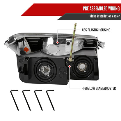 Spec-D 02-06 Avalanche 1500/2500 Headlights OEM Style Bumper Lights