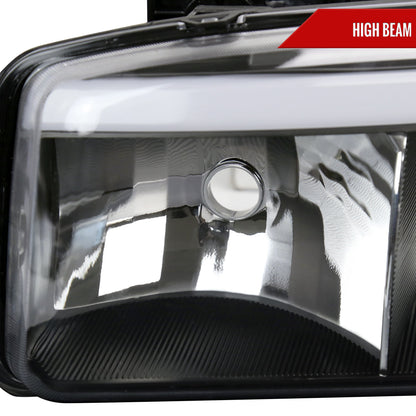 Spec-D 99-06 GMC Sierra Denali /00-06 Yukon OEM Bumper Lights Black