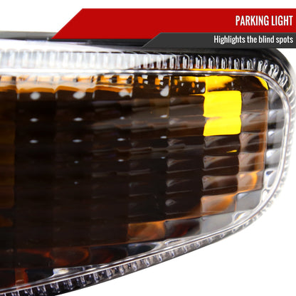 Spec-D 99-06 GMC Sierra/00-06 Yukon XL Denali OEM Bumper Lights Black
