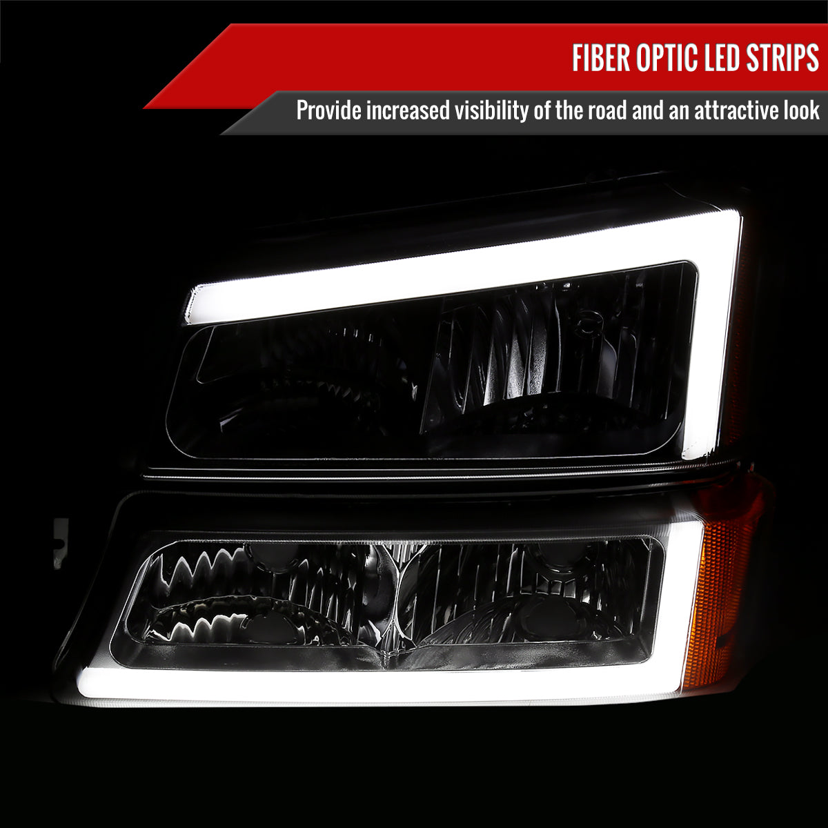 Spec-D 02-06 Avalanche/03-07 Silverado Bumper Lights OEM Style