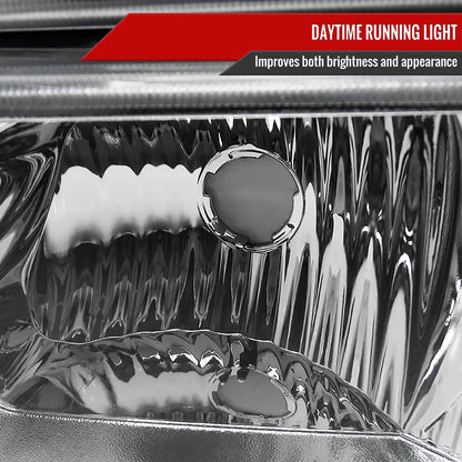 Spec-D 02-06 Silverado/Avalanche Headlights w/ Bumper Lights Chrome.