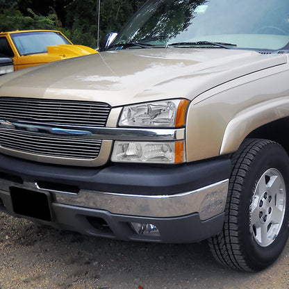 Spec-D 02-06 Silverado/Avalanche Headlights w/ Bumper Lights Chrome.
