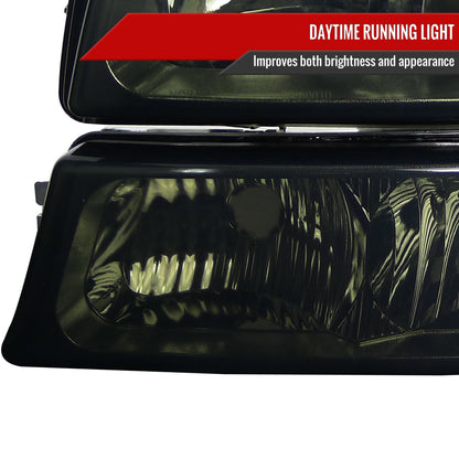 Spec-D 02-06 Avalanche/03-07 Silverado OEM Style Bumper Lights Smoked