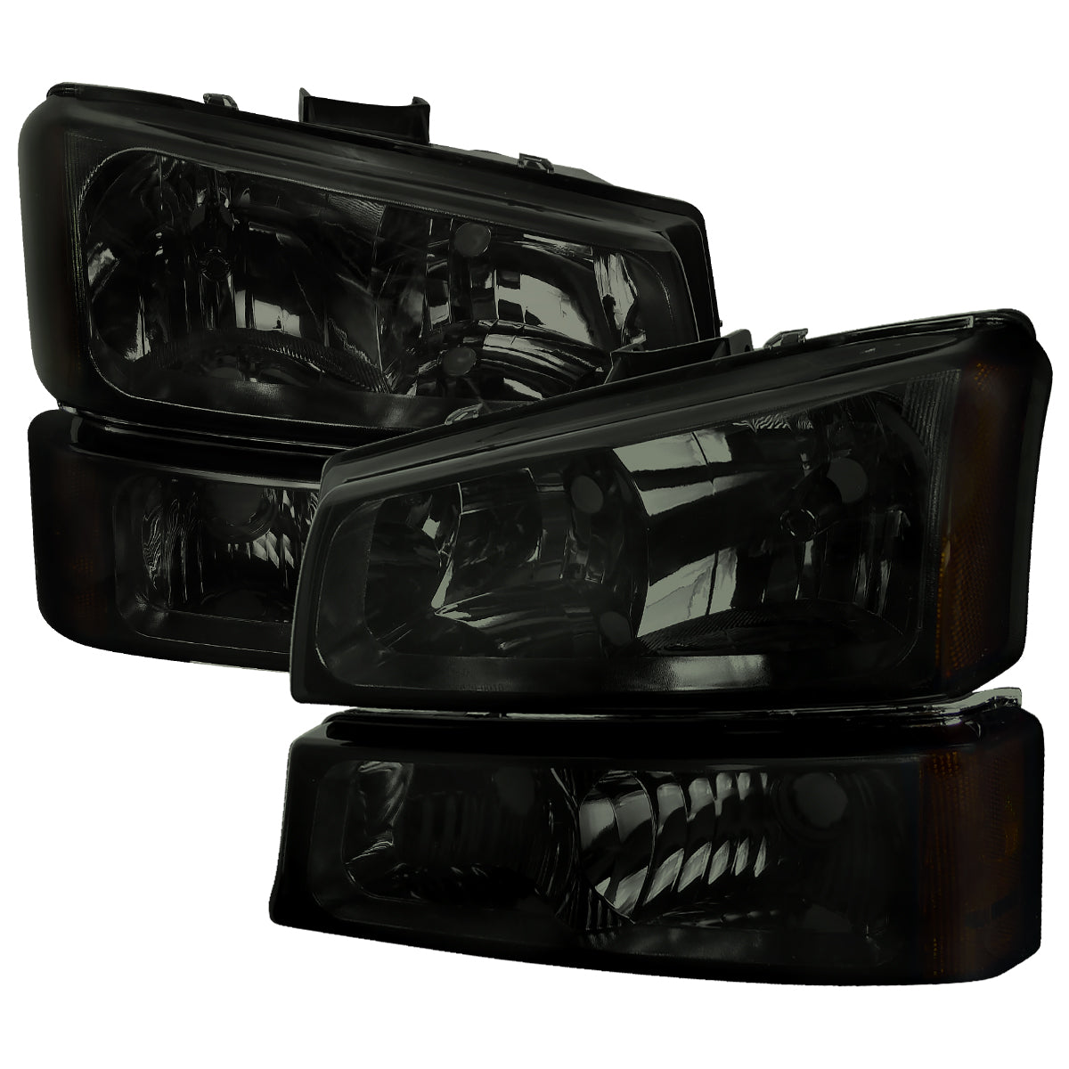 Spec-D 02-06 Avalanche/03-07 Silverado OEM Style Bumper Lights Smoked