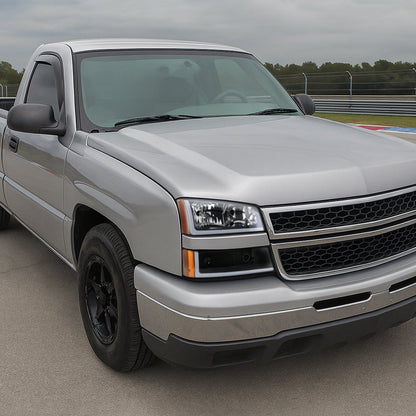 Spec-D 03-07 Silverado 02-06 Avalanche Headlights OEM Style LED Bar