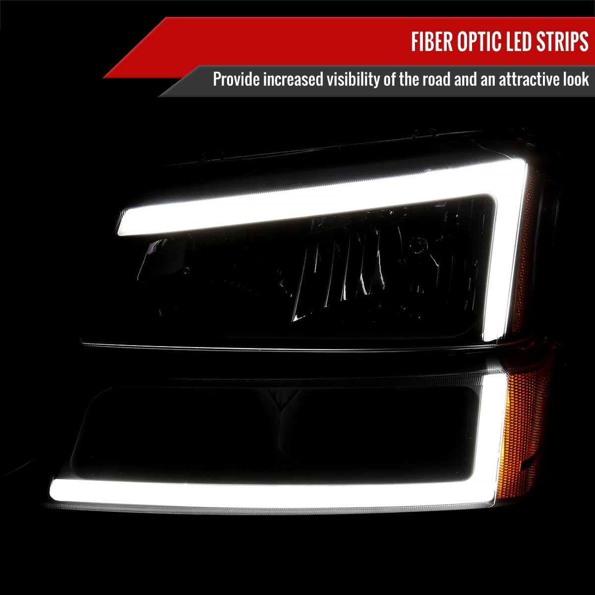 Spec-D 02-06 Avalanche 03-07 Silverado Headlights OEM Style