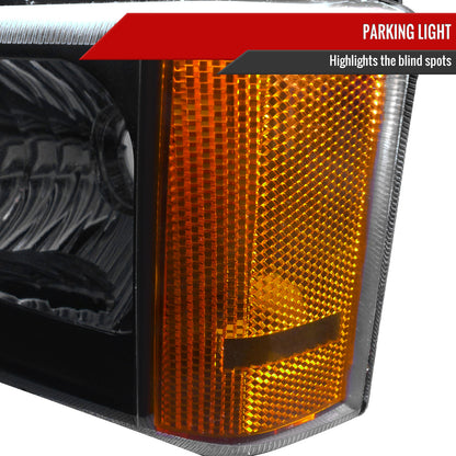 Spec-D 02-06 Avalanche 03-07 Silverado Headlights Bumper Lights