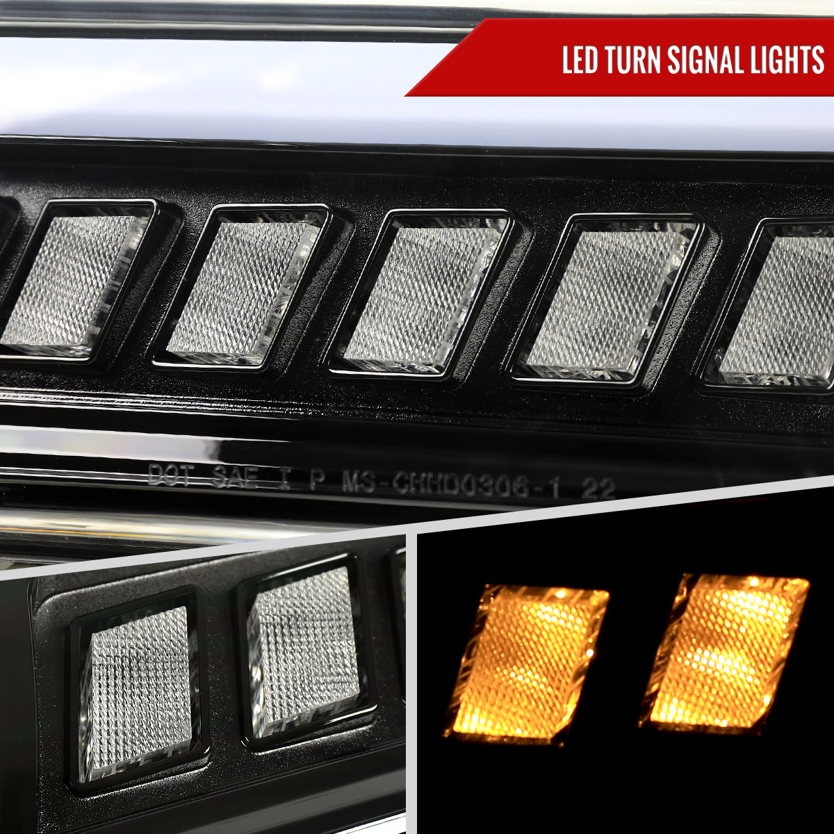 Spec-D 03-06 Chevy Silverado GMC Sierra Headlights Halo Black/Smoked