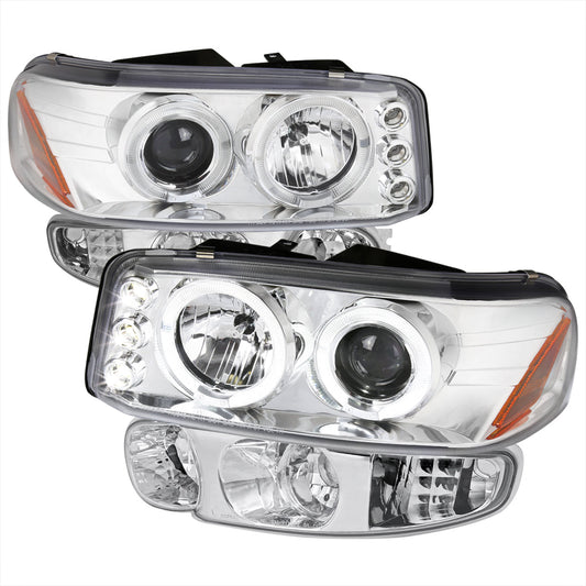 Spec-D 01-06 GMC Yukon/XL Denali/02-06 GMC Sierra Halo Bumper Lights