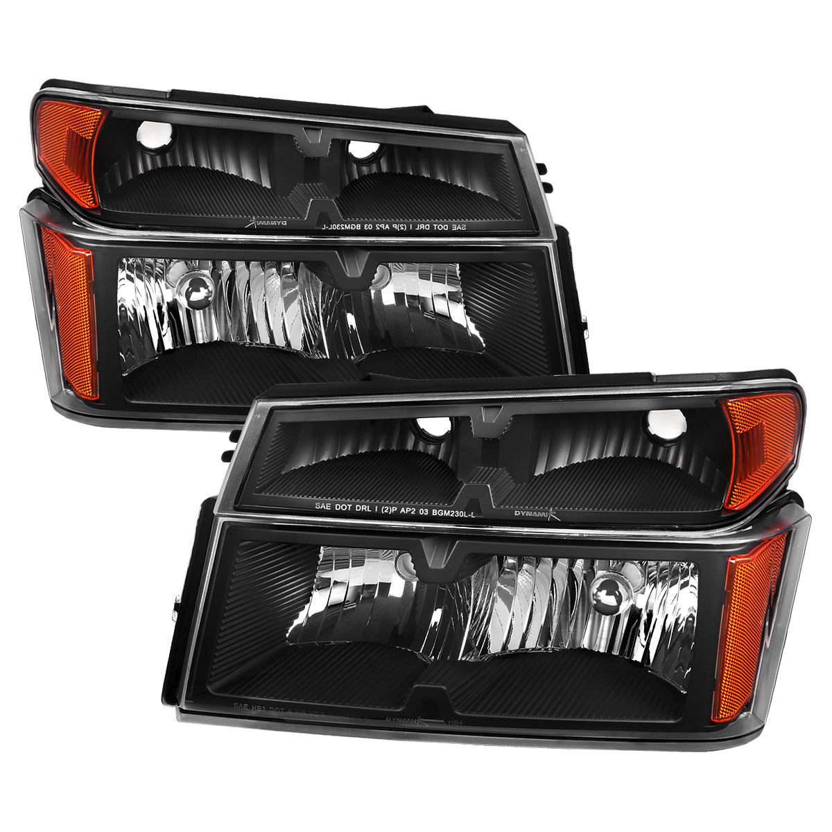 Spec-D 04-12 Colorado/GMC Canyon Headlights OEM Style Black