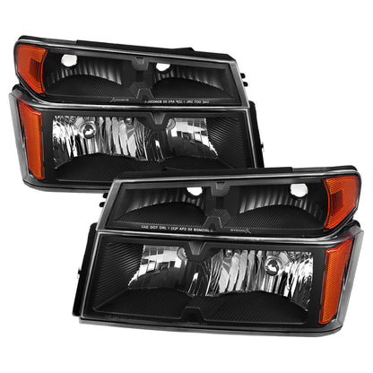 Spec-D 04-12 Colorado/GMC Canyon Headlights OEM Style Black