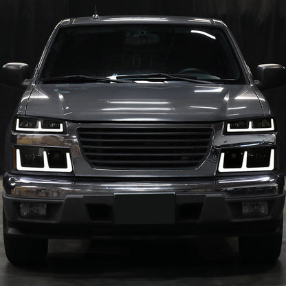 Spec-D 04-12 Colorado GMC Canyon Headlights Black/Smoked
