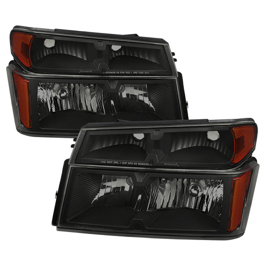 Spec-D 04-12 Colorado/GMC Canyon OE Headlights/Corner Lights Smoked