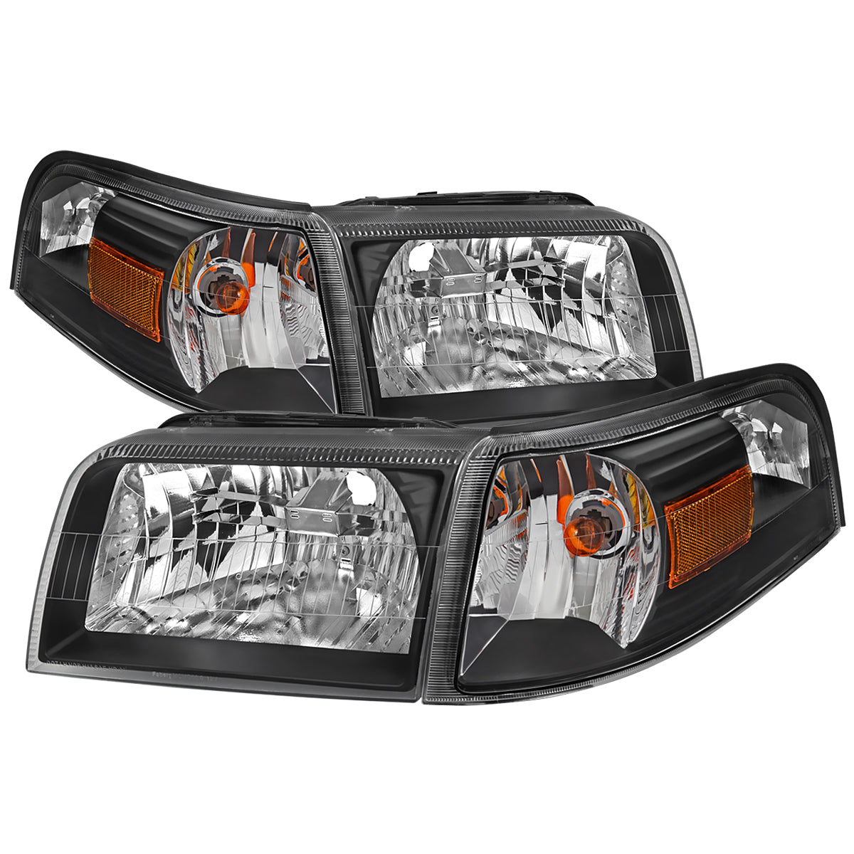Spec-D 06-11 Mercury Grand Marquis Headlights OEM Style Black/Clear