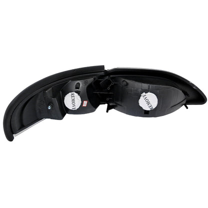 Spec-D 94-98 Ford Mustang 1PC Crystal Headlights Chrome/Smoked