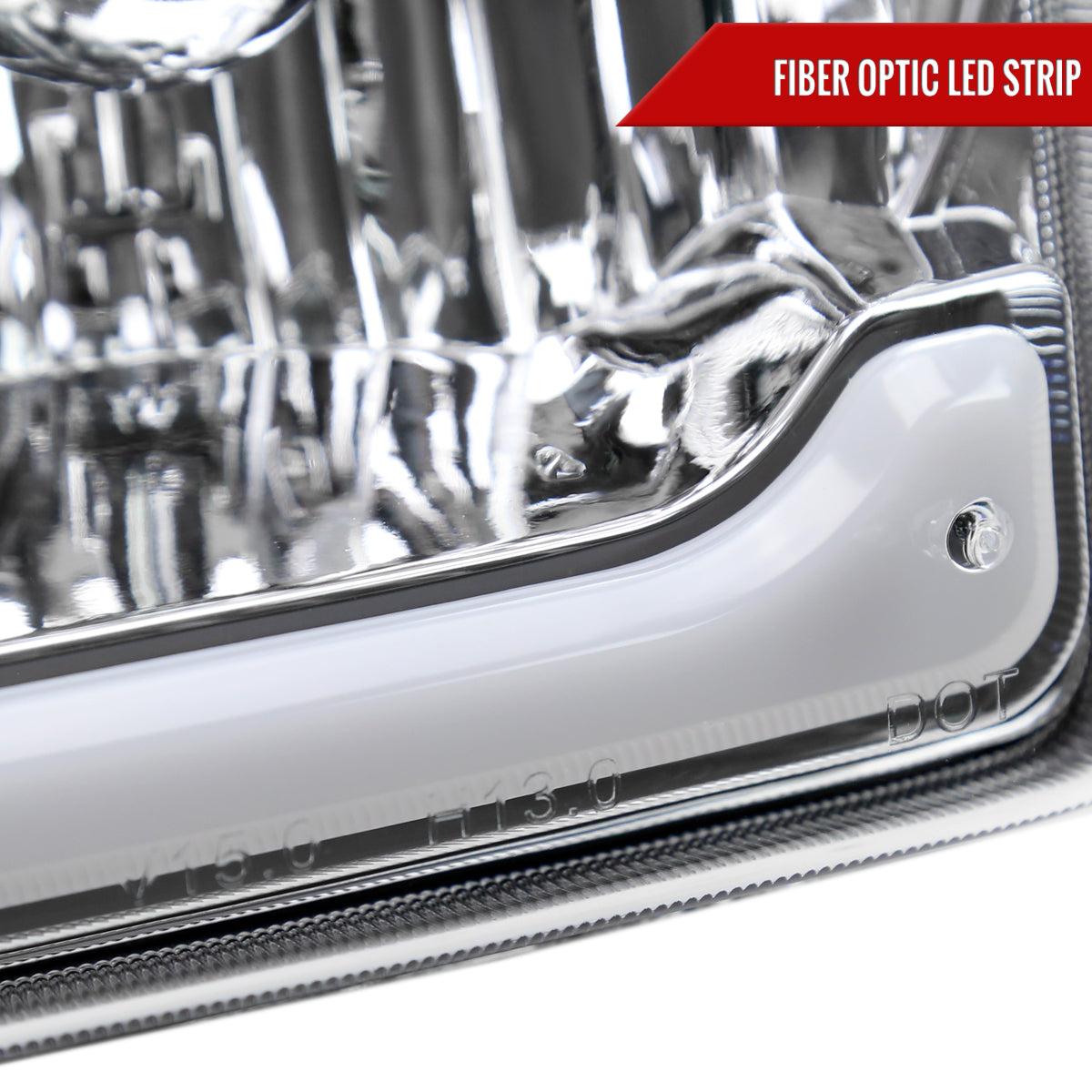 Spec-D 01-11 Ranger Headlights OEM Style/Amber Corner Lamp Chrome