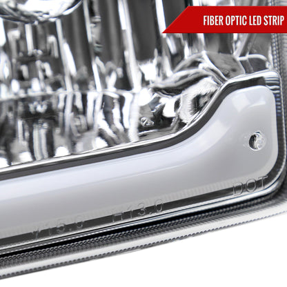 Spec-D 01-11 Ranger Headlights OEM Style/Amber Corner Lamp Chrome