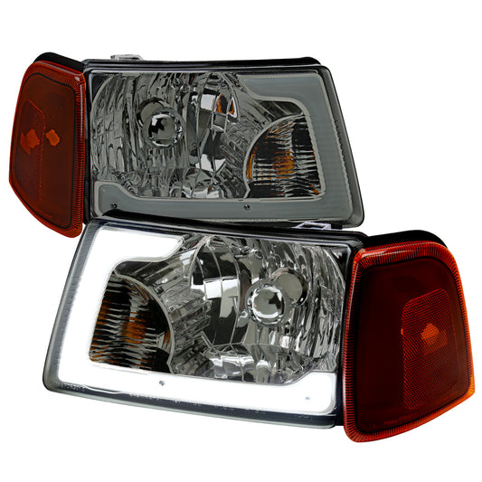 Spec-D 01-11 Ranger Bar OE Style/Amber Corner Lamp /Smoked Headlights