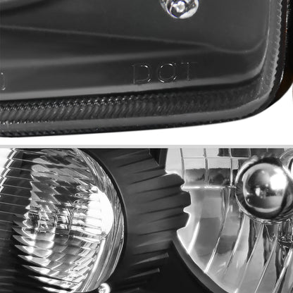 Spec-D 01-11 Ford Ranger Headlights OEM Style Amber Corner Black