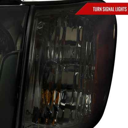 Spec-D 05-06 Tundra 05-07 Sequoia LED Bar Headlights Chrome/Smoked