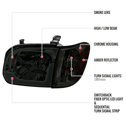 Spec-D 05-06 Toyota Tundra Tail Lights Sequential Smoked
