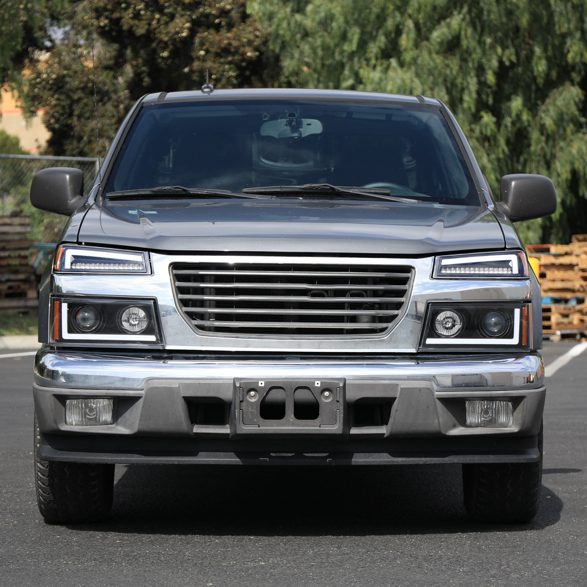 Spec-D 04-12 Colorado/GMC Canyon Sequential Headlights Black