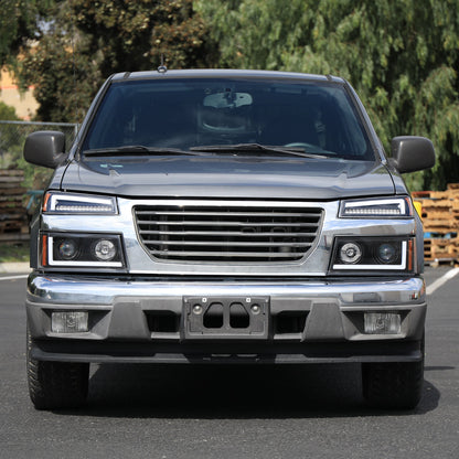 Spec-D 04-12 Colorado/GMC Canyon Sequential Headlights Black