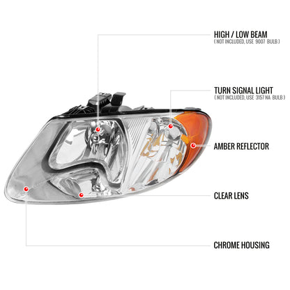 Spec-D 01-07 Dodge Caravan Chrysler Voyager/Town & Country Headlights