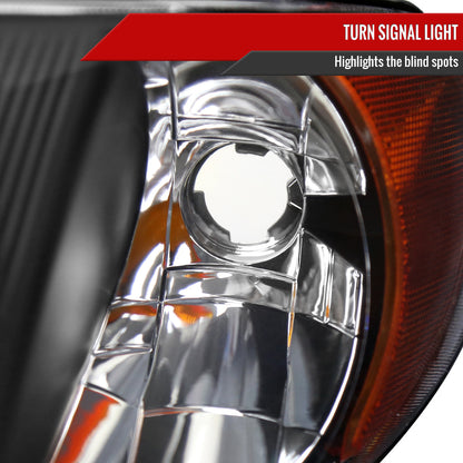 Spec-D 01-07 Dodge Caravan Headlights OEM Style Black/Clear