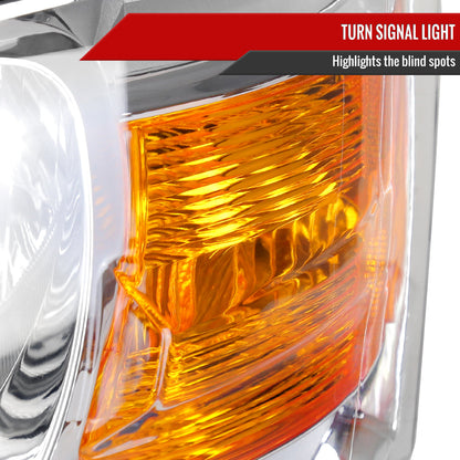 Spec-D 08-10 Dodge Caravan Driver Headlight OEM Chrome Replacement