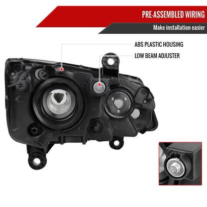 Spec-D 11-18 Grand Caravan Chrysler Town/Country Headlights OEM Style